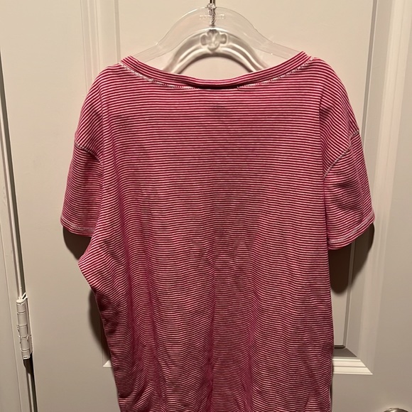 Ralph Lauren Shirt Adult Women XL Extra Large Pink Stripes 08 - Picture 4 of 4